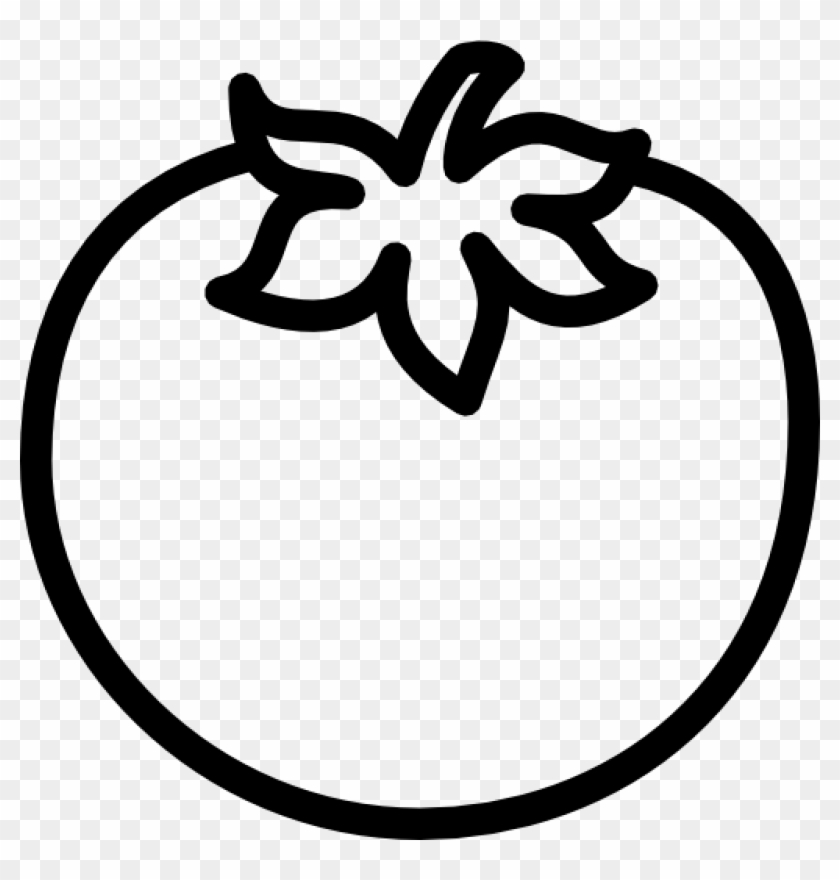 Tomato Clipart Black And White - Tomato Black And White #297299