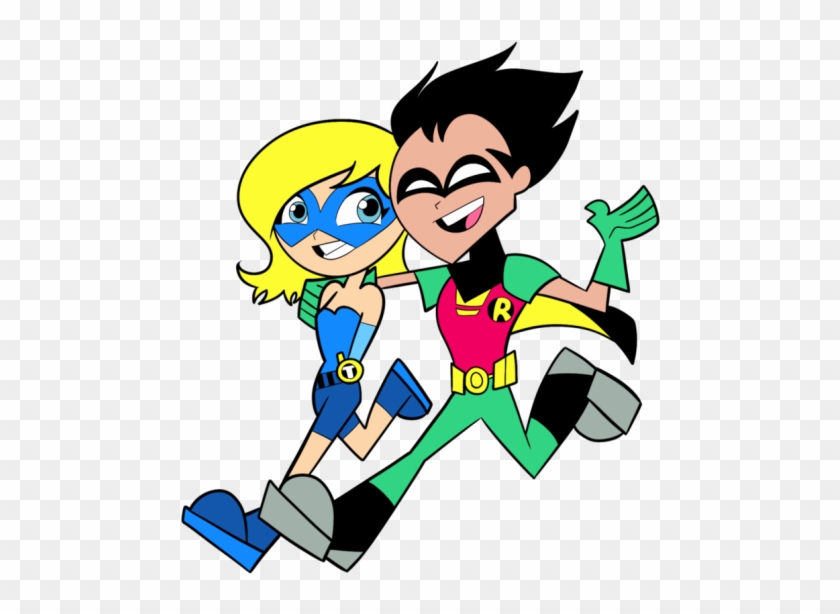Robin And Terra Looking Happy-ppu9824 - Teen Titans Go Robin X Oc #297319