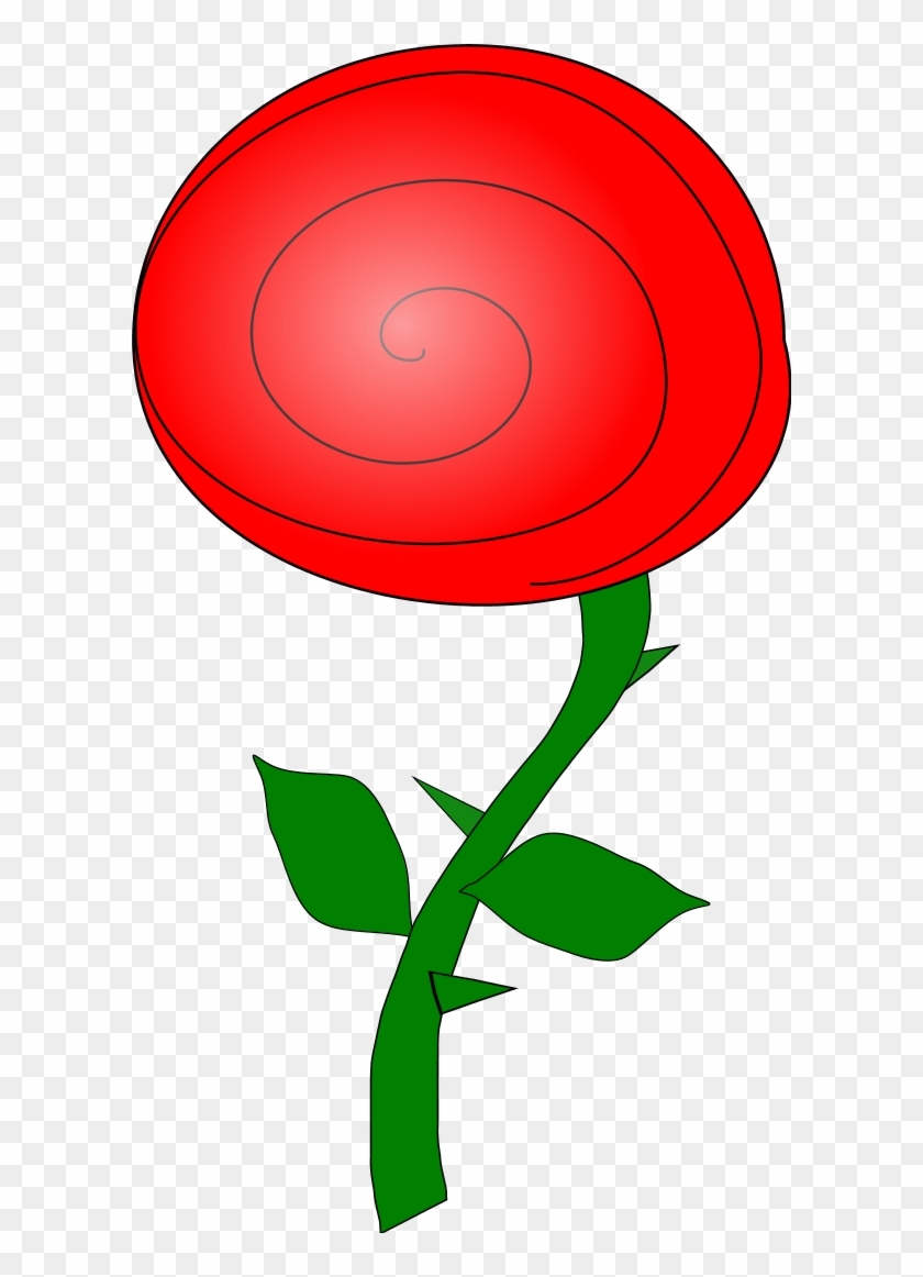 Rose Flower Cartoon Clip Art - Rose Flower Cartoon Clip Art #297398
