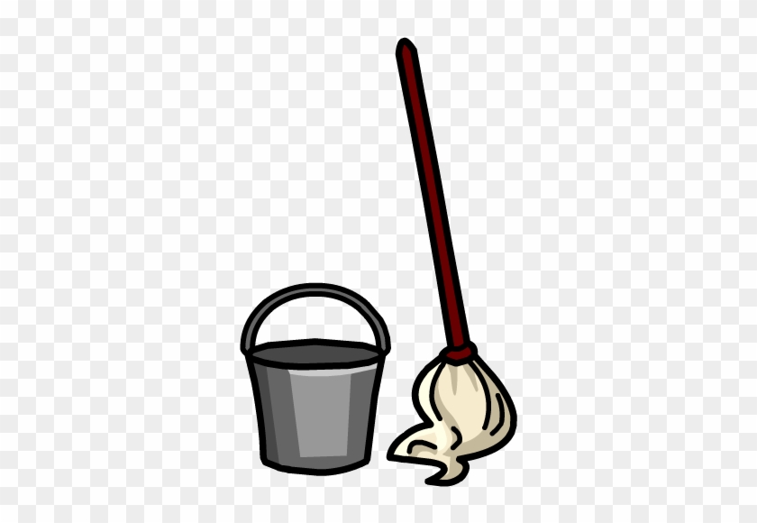 Free Mop Clip Art - Cleaning Up Spilt Milk #297395