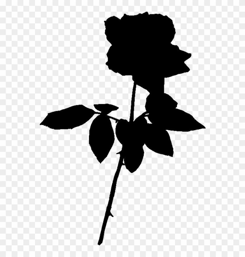 Rose Silhouette Cliparts - Rose Silhouette Png #297401