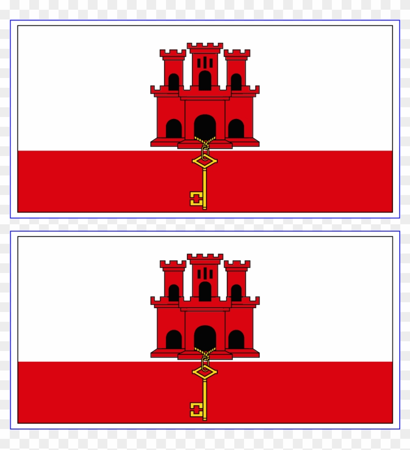 Mailbox Flag Template - (d Pin) 25mm Lapel Pin Button Badge: Gibraltar - Gibraltarian #297437