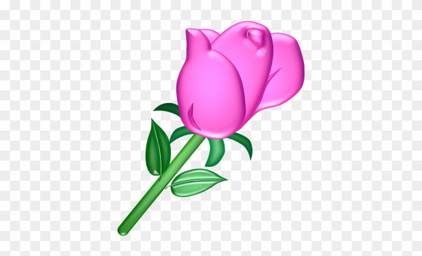 Pink Rose Clip Art - Animaatjes Flowers #297505