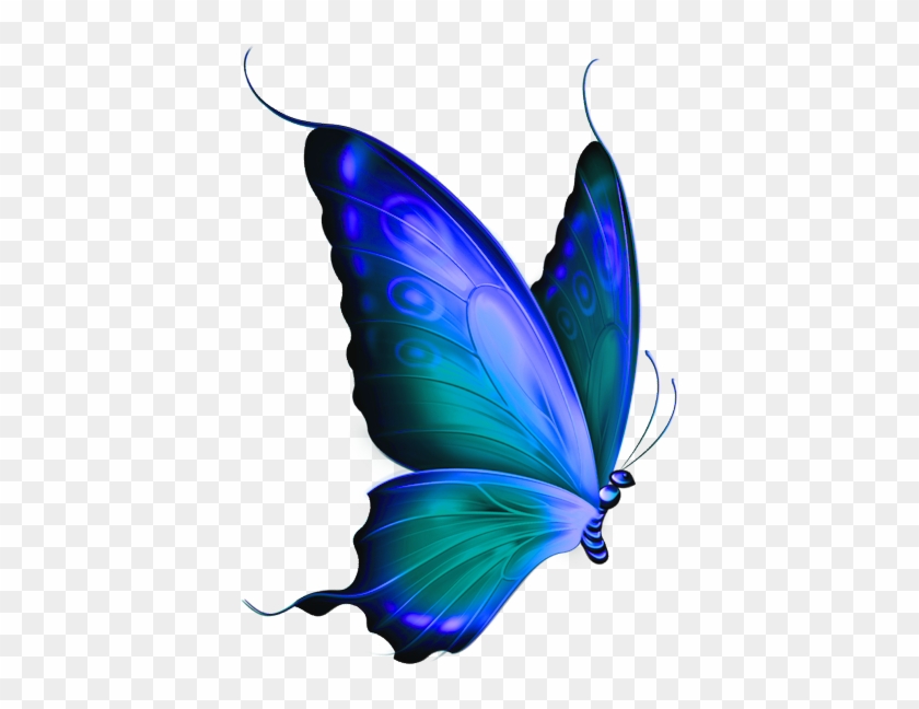 Blue Rose Cliparts Free Download Clip Art Free Clip - Transparent Butterfly #297519