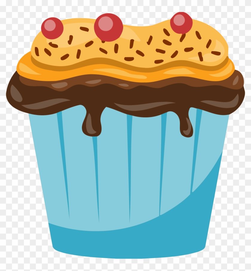 Cupcake Birthday Cake Clip Art - Cupcake Birthday Cake Clip Art #297592