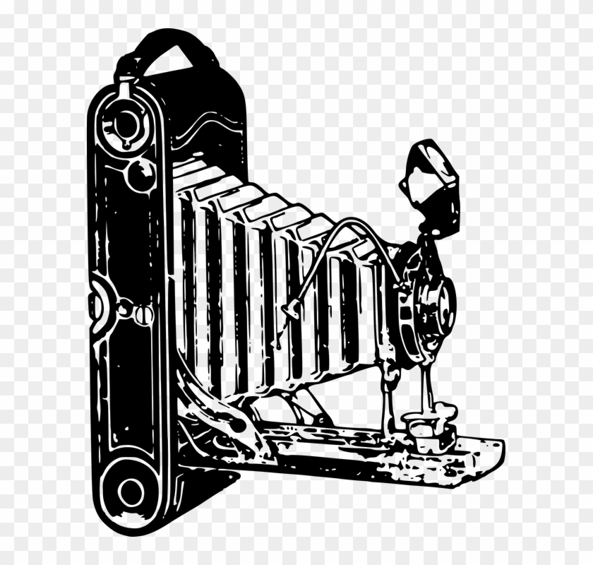 Video Camera Clipart 26, - Old Style Camera Png #297610