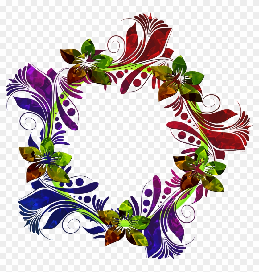 Floral Wreath - Transparent Png Flower Wreaths #297696