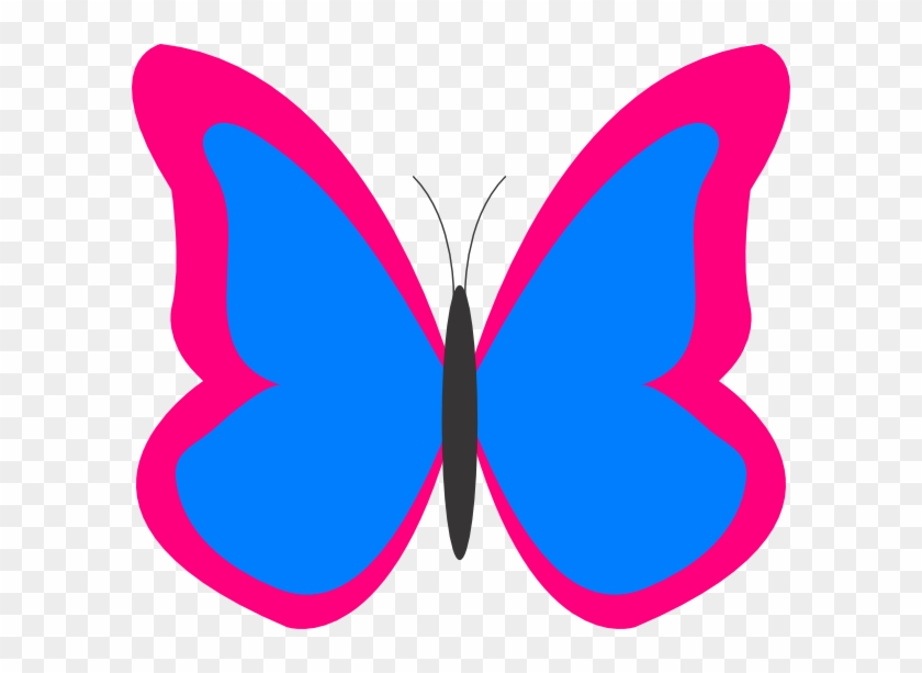 Bright Butterfly2 Clip Art - Bright Flower Clipart #297708