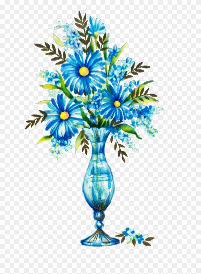 Blue Flower Rose Clip Art - Blue Flower Rose Clip Art #297757