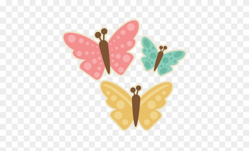 Spring Butterfly Set Svg Cutting Files For Scrapbooking - Set Of Butterfly Clipart #297737