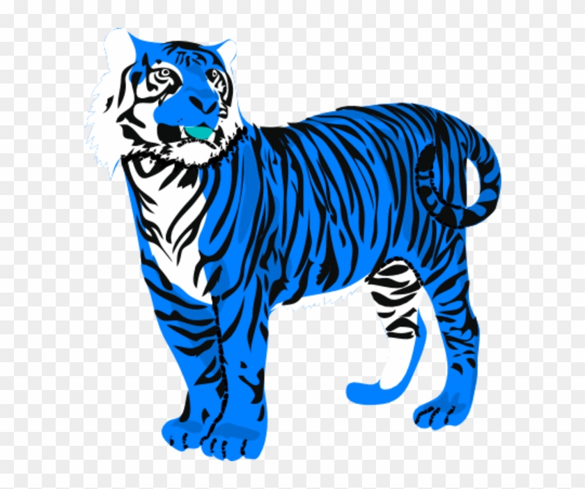 Tiger Clipart Blue - Tiger Clipart #297758