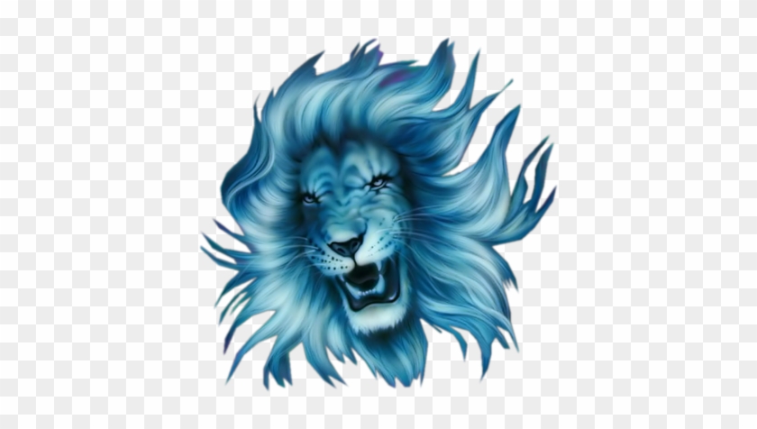 Tattoo - Blue Lion Png #297770