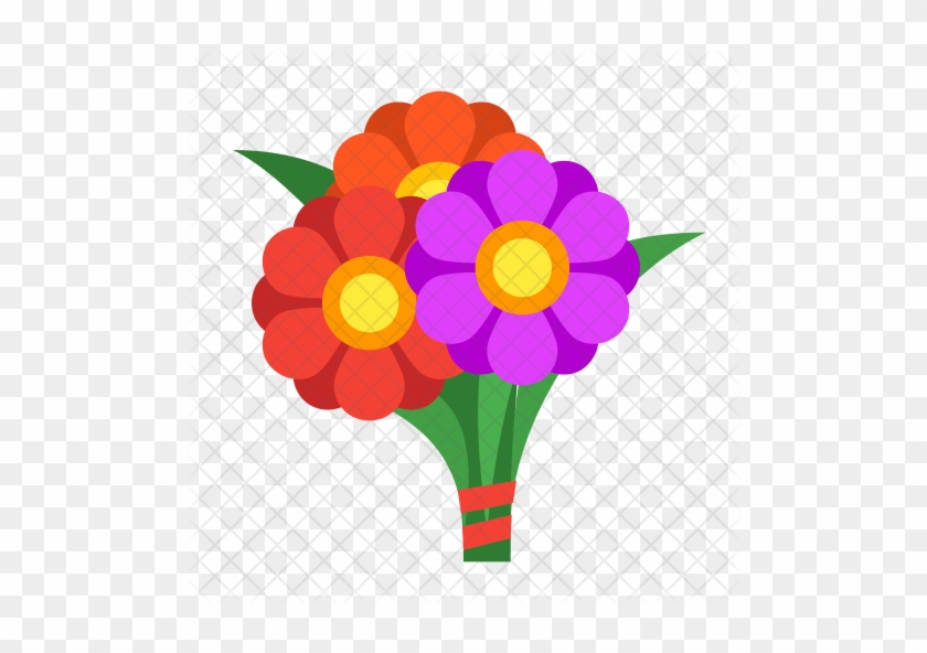 Flower Bouquet Icon - Flowers Icon #297779
