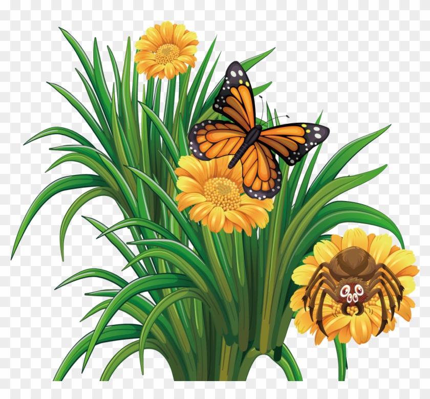 Monarch Butterfly Flower - Monarch Butterflies On Flowers Clipart #297853