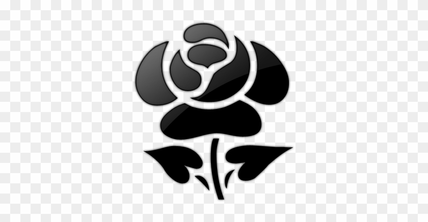 Clip Art Black And White - Black And White Rose Artwork #297929