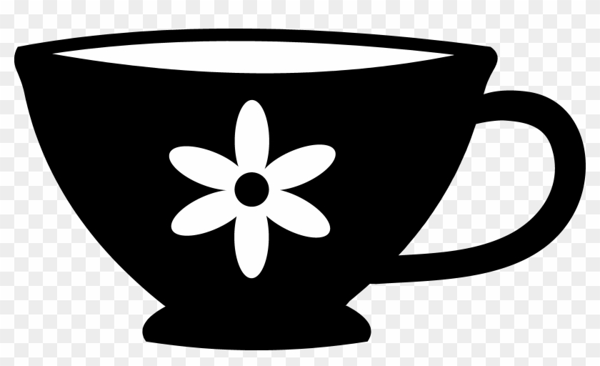 Teacup Clipart Black And White - Tea Cup Clip Art #297976