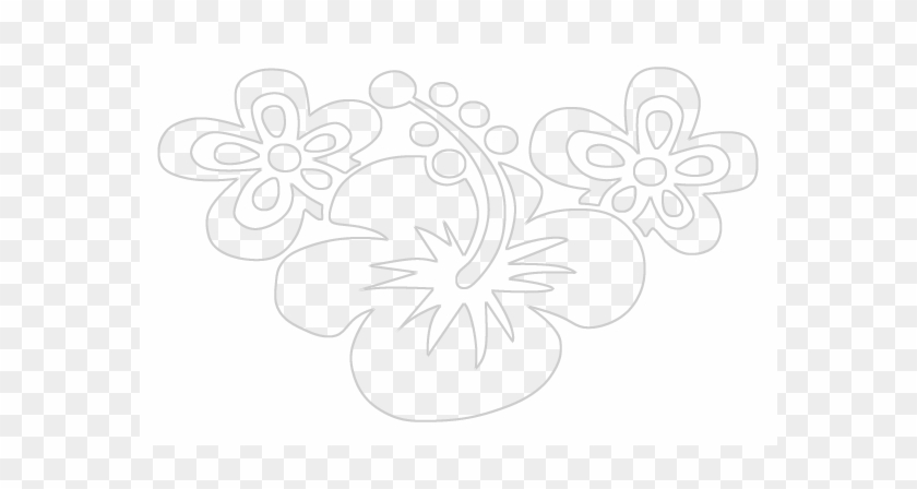 Black And White Cartoon Flowers #298049