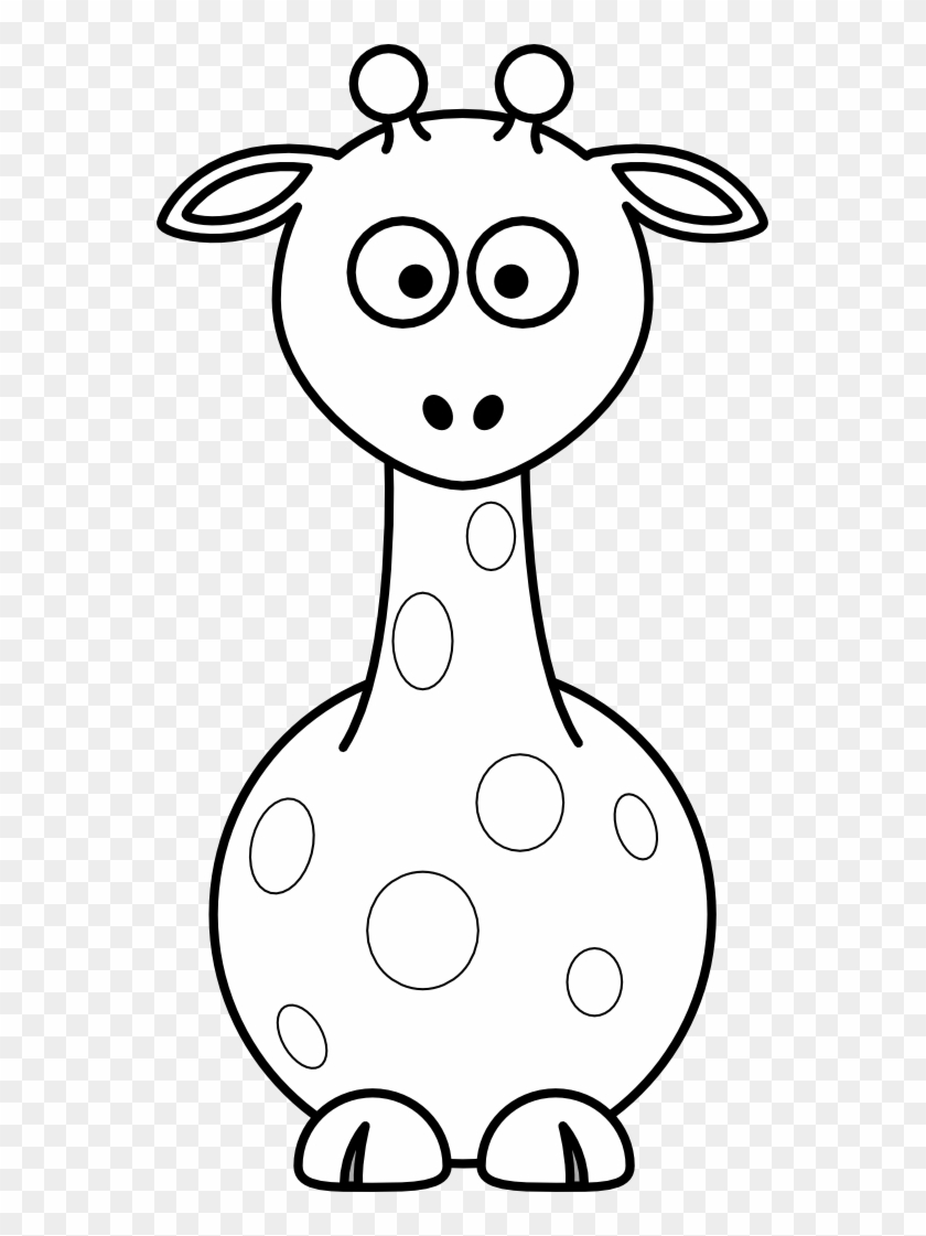 Net Clip Art Lemmling Cartoon Giraffe Black White - Cartoon Giraffe #298059