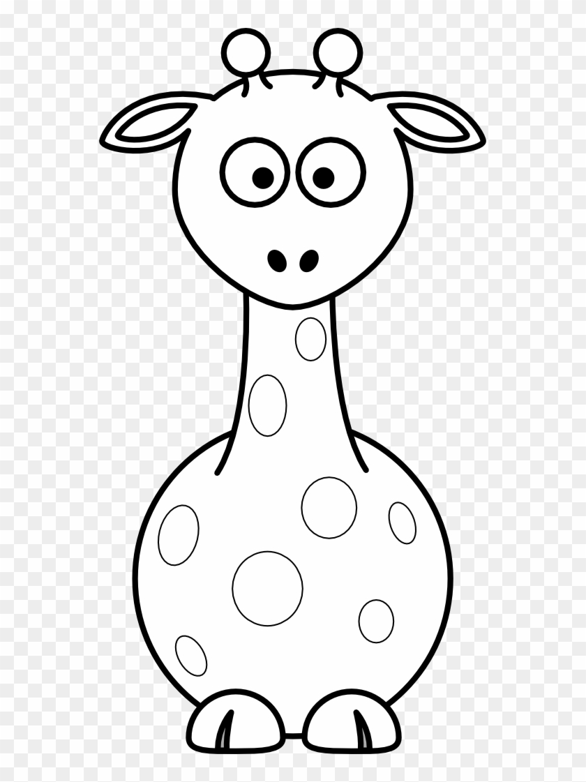 Net Clip Art Lemmling Cartoon Giraffe Black White - Cartoon Giraffe #298059