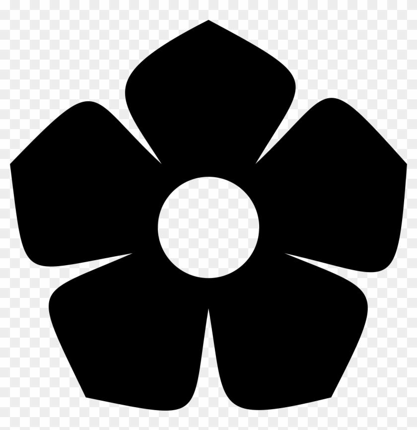 Simple Flower Silhouette - Flower Silhouette #298069