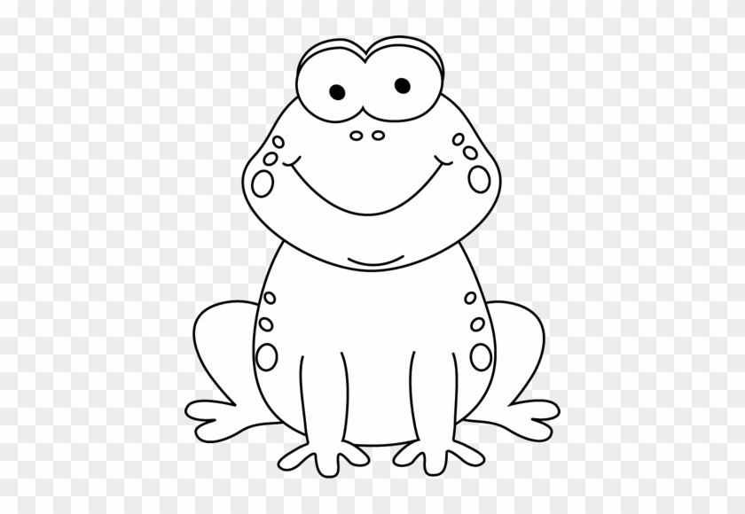 Black And White Cartoon Frog Clip Art - Clip Art Of Frog #298105
