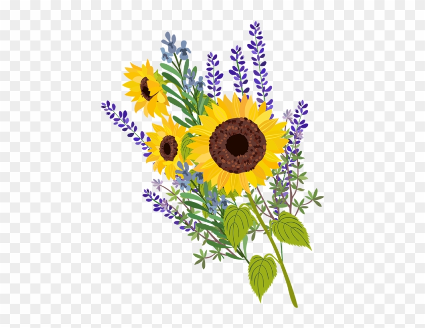 Sun Flower Vector Floral, Sun Flower Vector, Flower, - Psd #298111