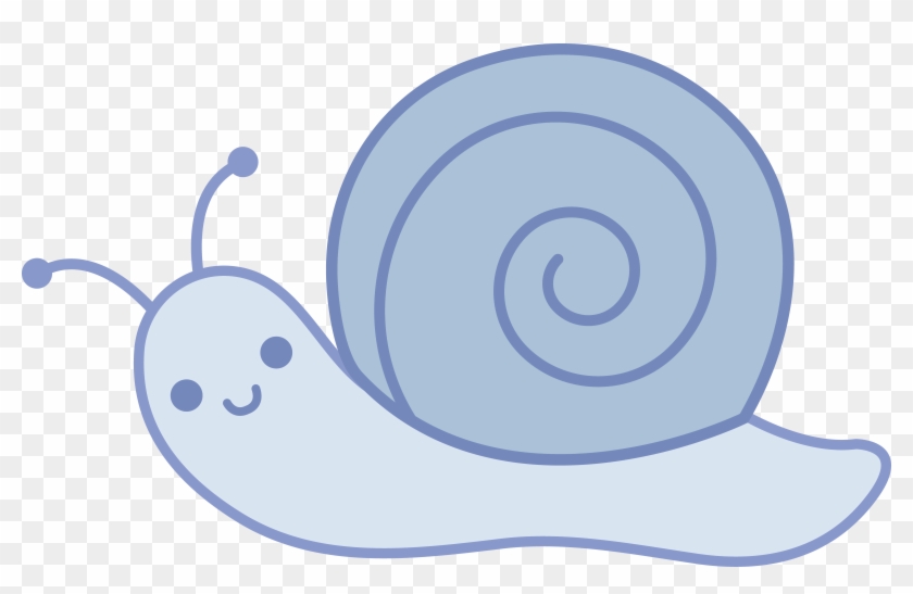 Mollusc Clipart Cute Cartoon Pencil And In Color Mollusc - Snail Cartoon Black And White #298124