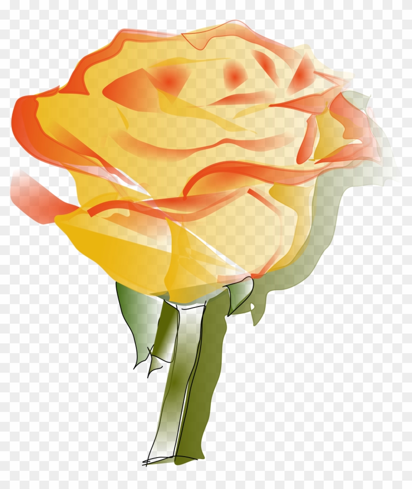 Yellow Rose Clip Art Free - Yellow Rose Tattoo Designs #298169