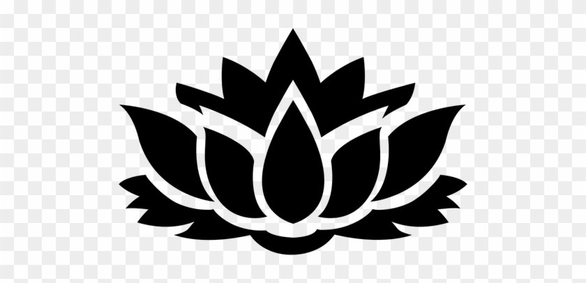 8134 Lotus Flower Outline Clip Art Free - Lotus Flower Silhouette #298178