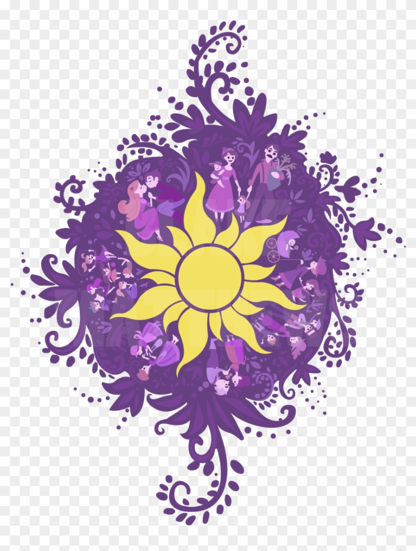 Tangled Sun Clipart - Rapunzel Sun - Free Transparent PNG Clipart