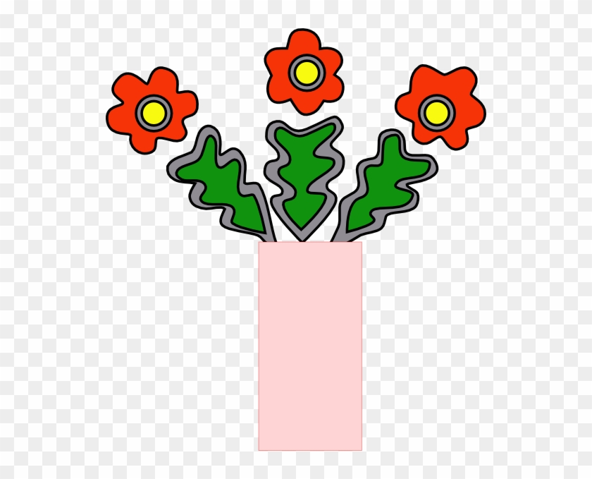Flowers In Vase Clip Art - Clip Art #298271