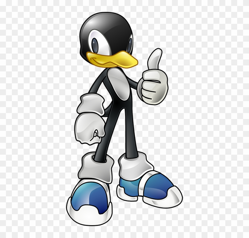 Penguin, Flat, Icon, Cartoon, Penguins, Sonic - Sonic The Hedgehog Penguin #298368