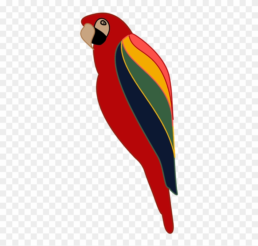 Flying Parrot Clipart 11, - Stylized Parrot #298580