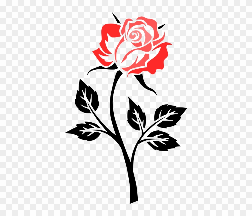 Black Roses - Rose Silhouette Png #298592