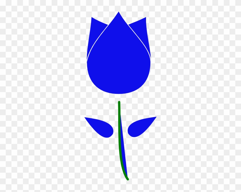 Blue Tulip Clip Art - Blue Tulip Clipart #298715