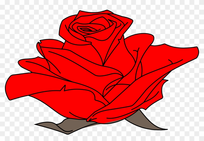 Rose Line Art - Drawing #298803