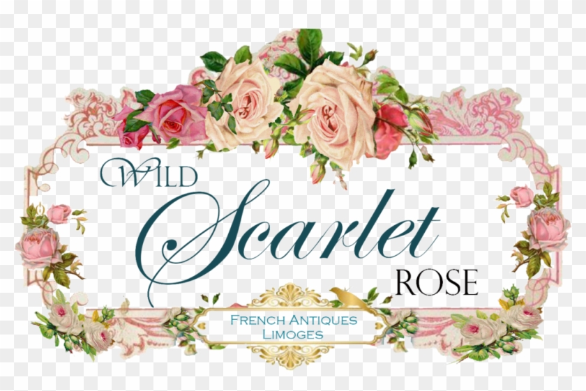 Wild Scarlet Rose Buy Antique Porcelain Limoges Hand - #26 Hello There Handsome-cotton Linen Square Letter #298900