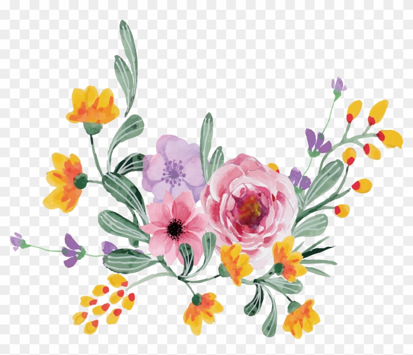 Floral Design Rosa Multiflora Flower Bouquet - March Flowers Clipart #298936