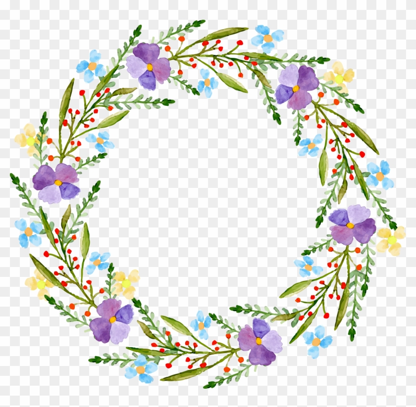 Flower Bag Adobe Illustrator Wreath - Wedding Save The Date Postkarte #299004