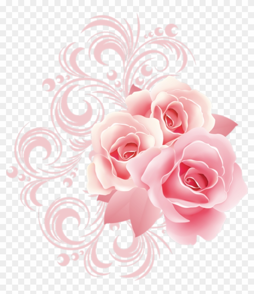 Rose Flower Pink Clip Art - Clip Art #299037