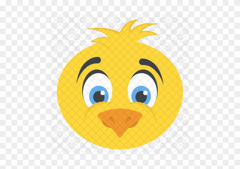 Chick Head Icon - Chicken Cartoon Face #299156