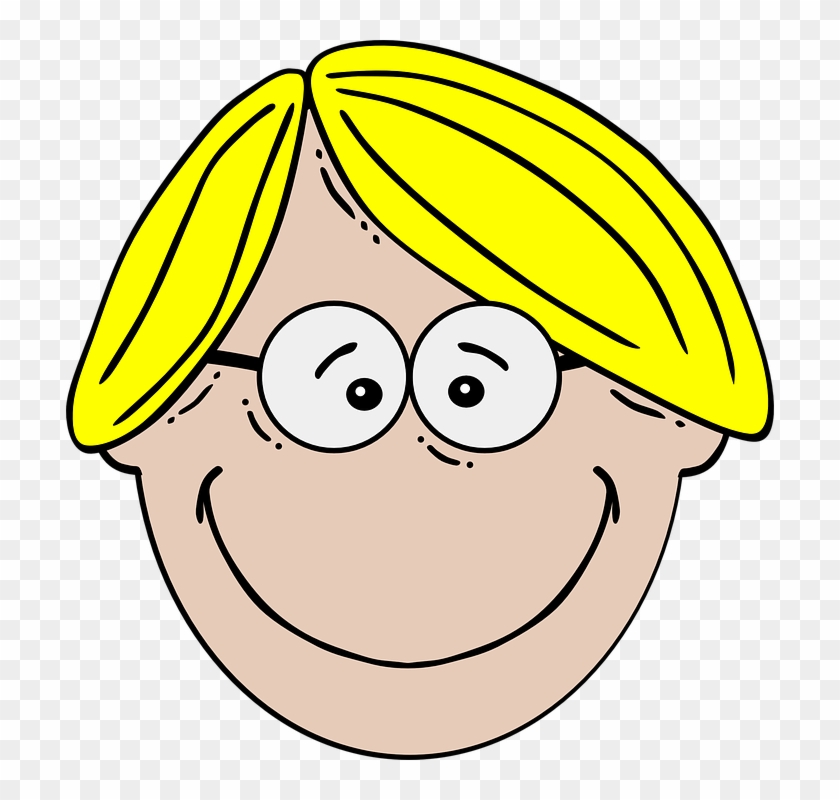 Cartoon Confused Face 20, - Clipart Blond #299163