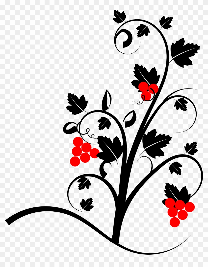 Free Vine - Transparent Vines Black Grey Flower #299178
