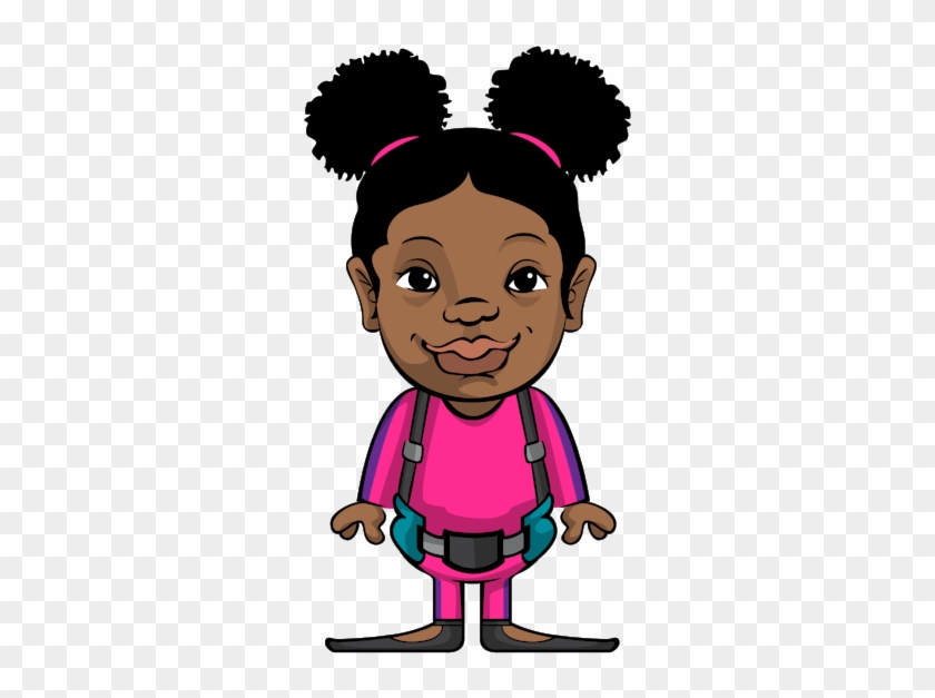 &nbsp - Black Young Cartoon Girl - Free Transparent PNG Clipart Images  Download