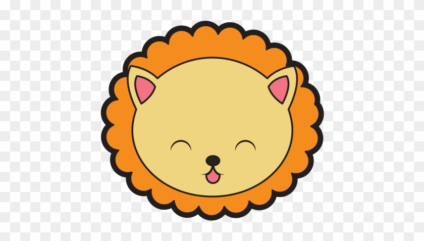 Cute Lion Face Cartoon - Cute Lion Head Clipart Hd #299235