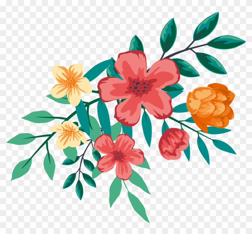 Floral Design Flower Watercolor Painting - Floral Design Png Watercolor #299321