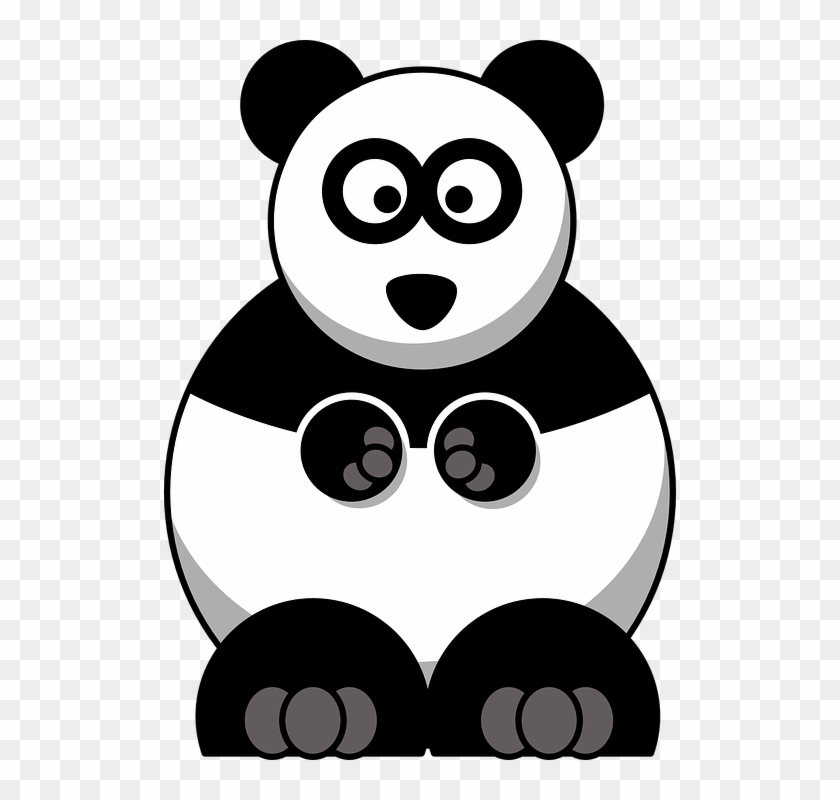 Baby, Face, Cartoon, Funny, Bear, Cute, Fat - Cartoon Panda Clipart #299324
