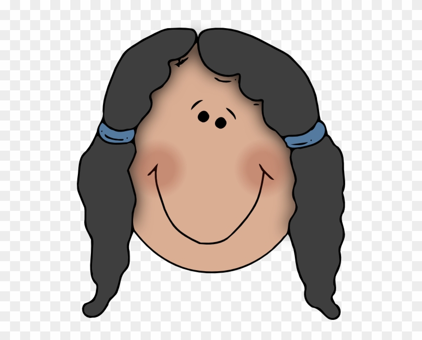 Girl Face Cartoon Clip Art At Clker - Clip Art Of Girl Face #299354