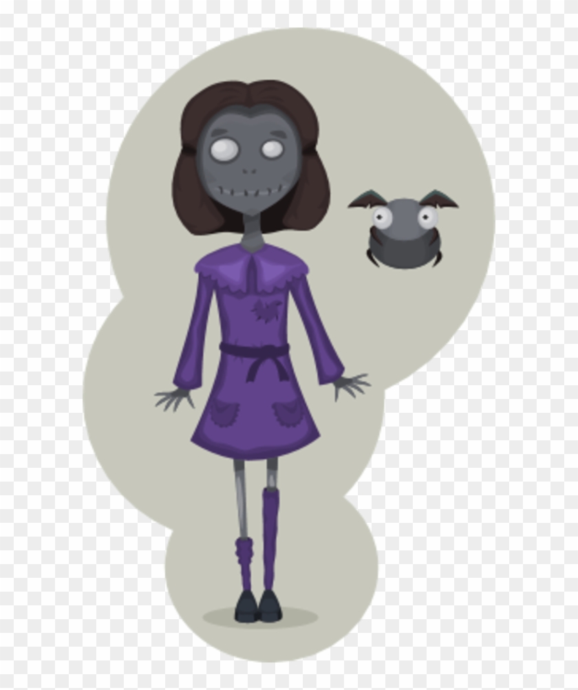 Girl Zombie Bee Scary Comic Funny Cartoon - Zombie Pictures Clipart Transparent #299360