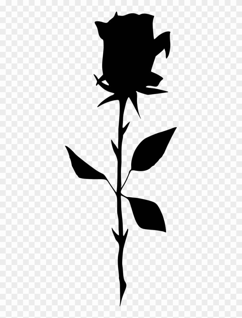 Line Dancing Silhouette - Silhouette Of A Rose #299413
